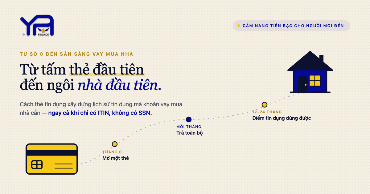 Từ thẻ tín dụng đến vay mua nhà: xây dựng tín dụng ở Mỹ từ con số 0