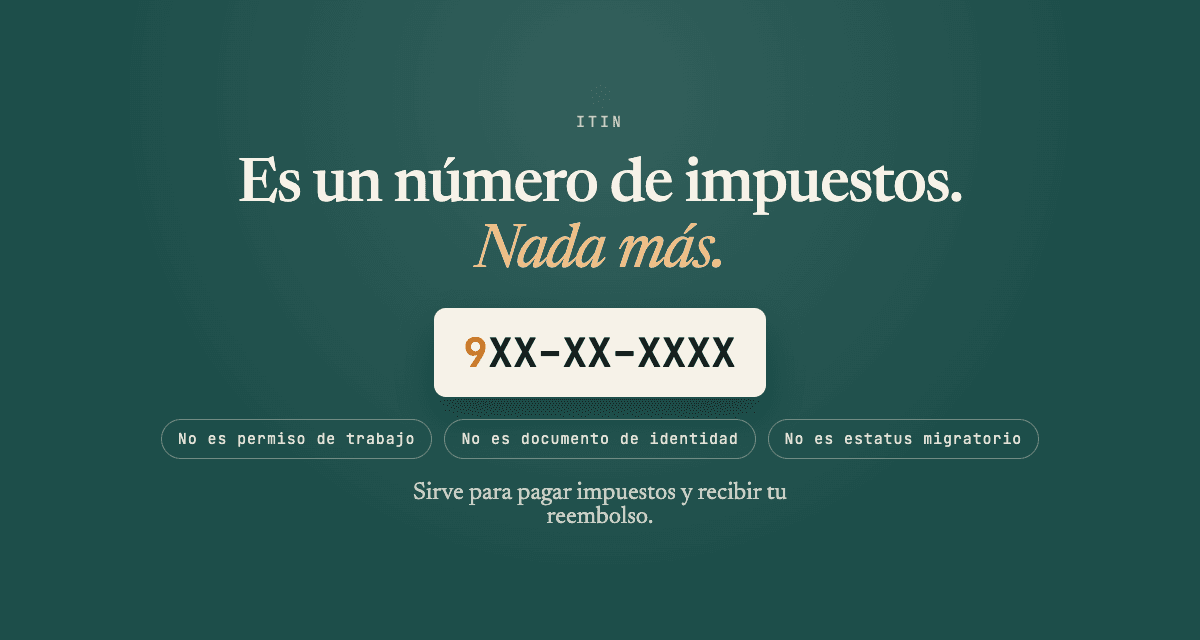 ¿Qué es un ITIN y cómo se obtiene?
